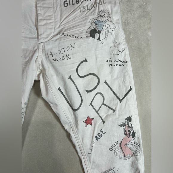 Deadstock NWT Polo Ralph Lauren 32W GI Pant Limited Run Army Pinup Graphic Print - Picture 8 of 16